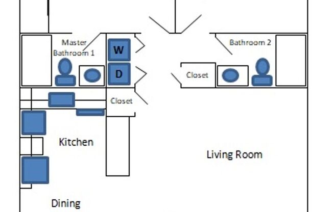 2 beds, 2 baths, $1,650