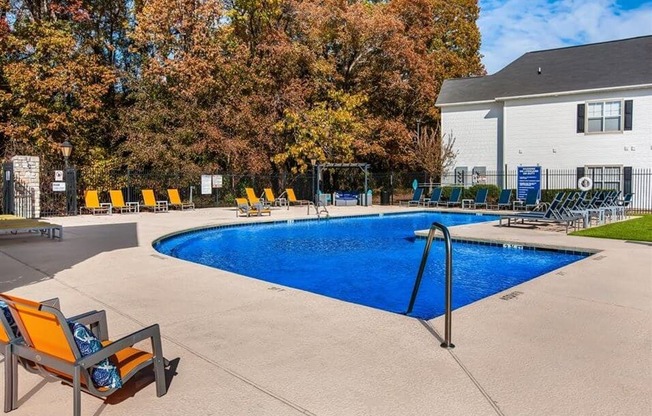swimming pool at Fayetteville apartments
