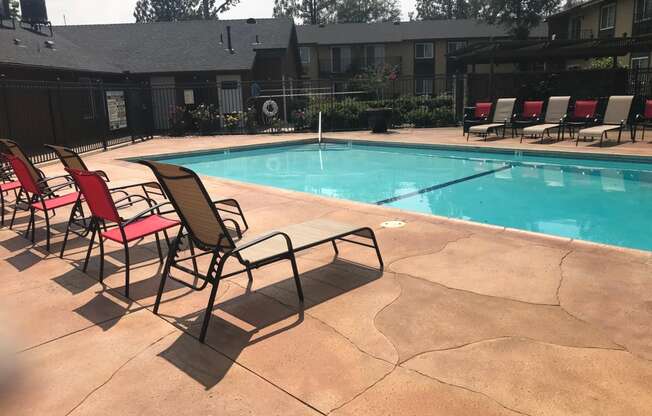 Swimming Pool With Relaxing Sundecks at Bella Park Apartments, California, 92376
