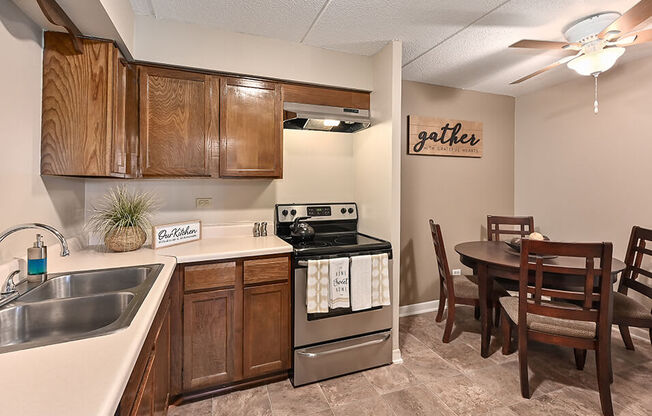 Apartment Kitchen with Appliances