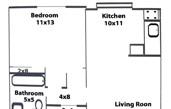 1 bed, 1 bath, 600 sqft, $1,495, Unit D - 24