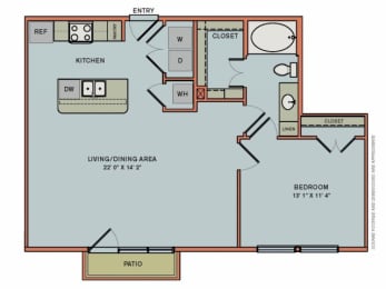 1 bed, 1 bath, 821 sqft, $2,467