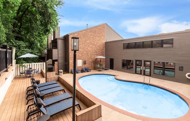 a building with a pool table