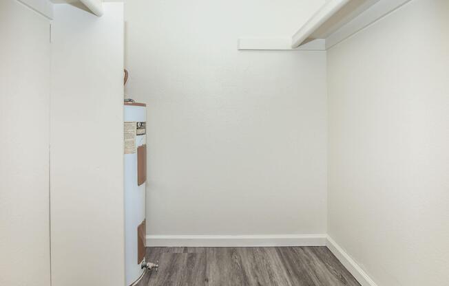 a refrigerator with the door open