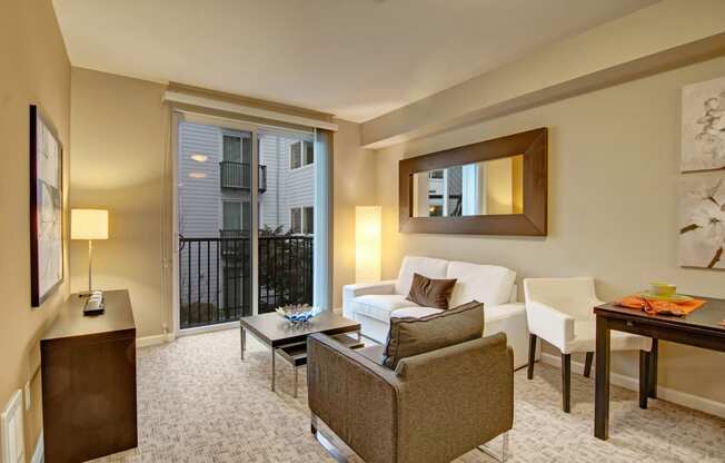 The Artiste Living Room Apartments in Shoreline, WA