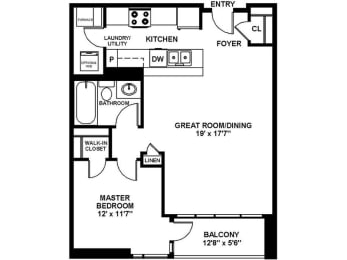 1 bed, 1 bath, 866 sqft, $2,153