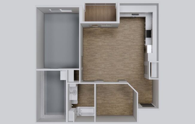 1 bed, 1 bath, 877 sqft, $1,475, Unit 307