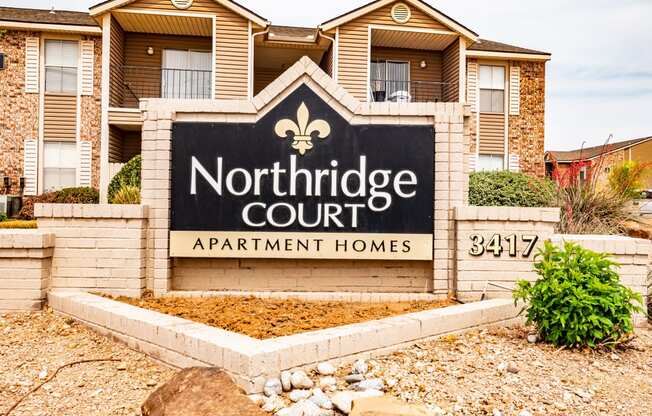 Northridge Court Apartments Entrance Sign Midland Texas Apartments