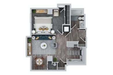 1 bed, 1 bath, 641 sqft, $1,682