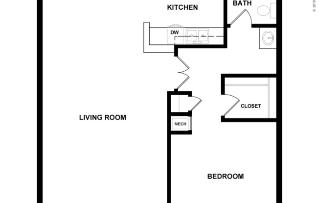 1 bed, 1 bath, 760 sqft, $1,803