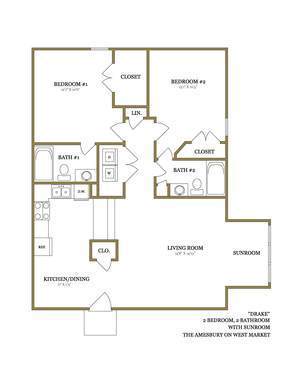 2 beds, 2 baths, 936 sqft, $1,450