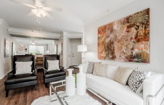 Living Room With Kitchen at Prestonwood Hills, Texas, 75093