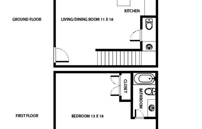 1 bed, 1.5 baths, 1,000 sqft, $815