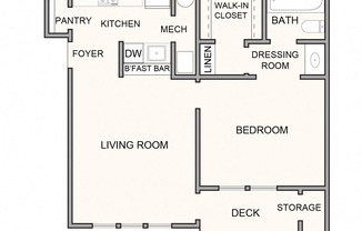 1 bed, 1 bath, 630 sqft, $867