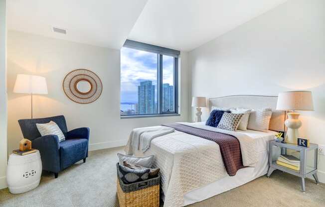 Cozy Bedrooms with a View at Stratus, 820 Lenora St., Seattle