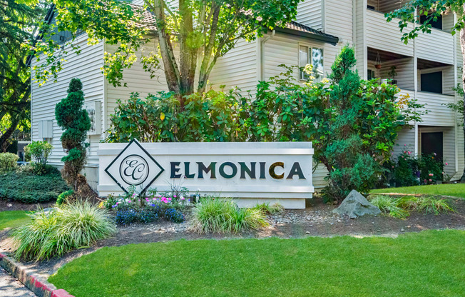 Elmonica Court monument sign, Beaverton, OR , 97006