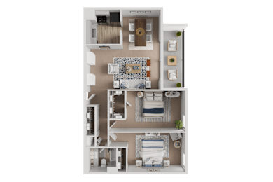 2 beds, 1 bath, 934 sqft, $1,875