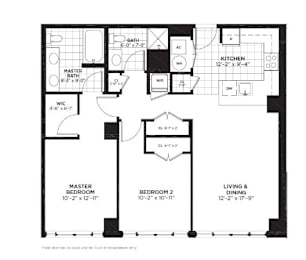 2 beds, 2 baths, 1,026 sqft, $3,287