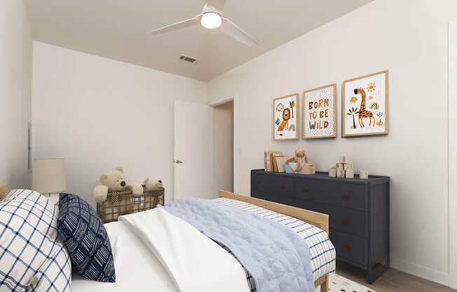 Bedroom with Hard Surface Flooring