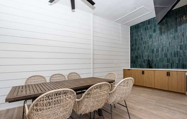 conference room with long table and chairs