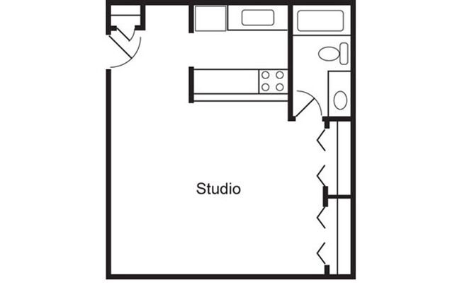 Studio, 1 bath, $863, Unit 62
