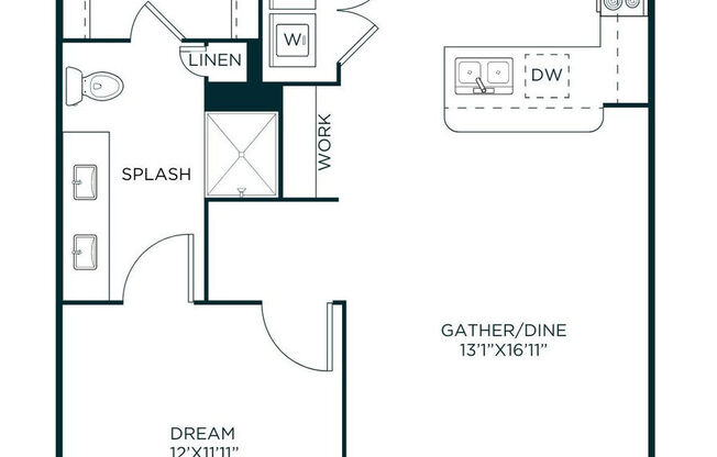 1 bed, 1 bath, 804 sqft, $1,814