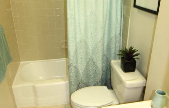 Ceramic Tile Bathrooms at Calvert House Apartments, Washington