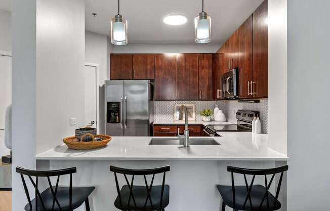 Updated Kitchen at Avant at the Arboretum Apartments in Lisle, IL 60532