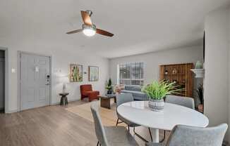 The Camilla Apartments in Mesquite, Texas Model Living Room and Dining Area