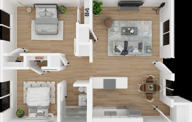 2 beds, 1 bath, 775 sqft, $1,820