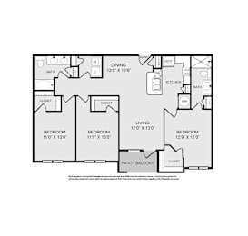 3 beds, 2 baths, 1,380 sqft, $2,459