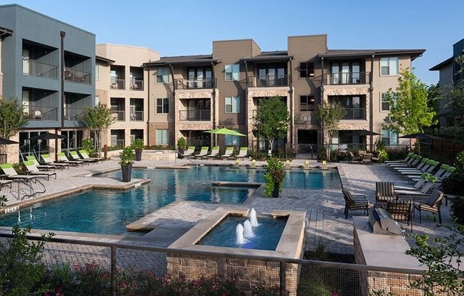 Poolside Relaxing Area at Berkshire Medical District, Texas, 75219