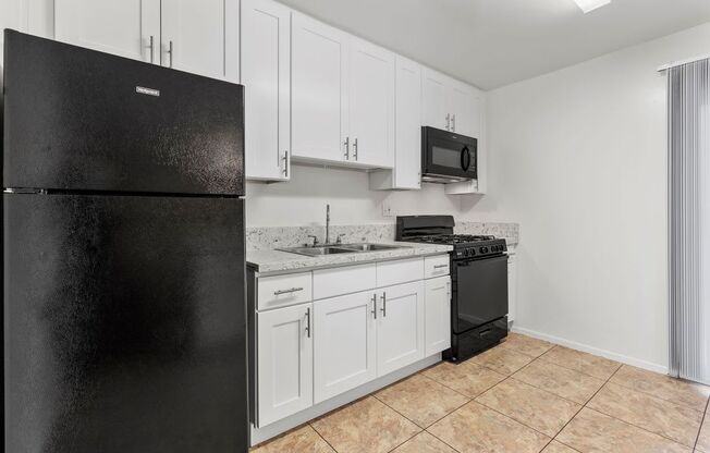 Newbury Park Apartments white Kitchen