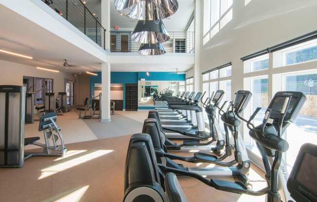 Professional Fitness Center at Parc at White Rock Luxury Apartments in Dallas TX