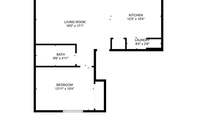 1 bed, 1 bath, 618 sqft, $1,295