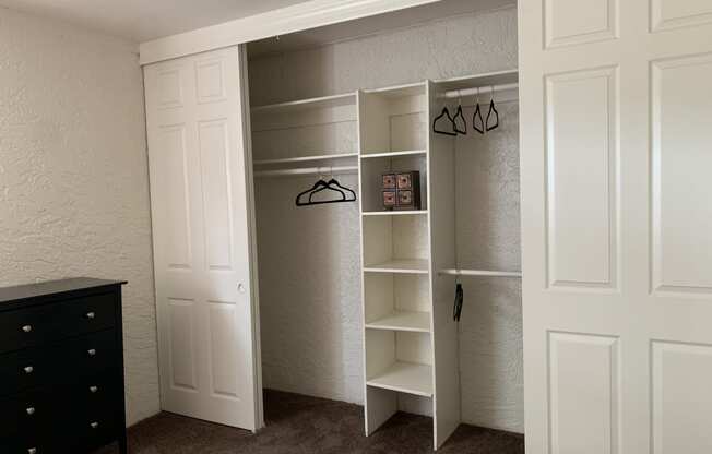 Biltmore on the Lake Apartments Closet with shelving