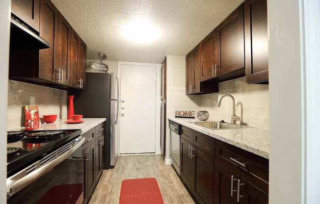 Spacious kitchen layout at Willow Creek Apartments, Texas