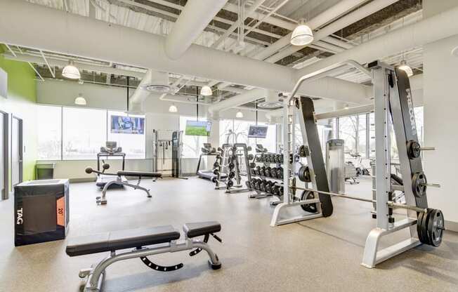 Fitness Center at The Oxford Apartments, Maryland
