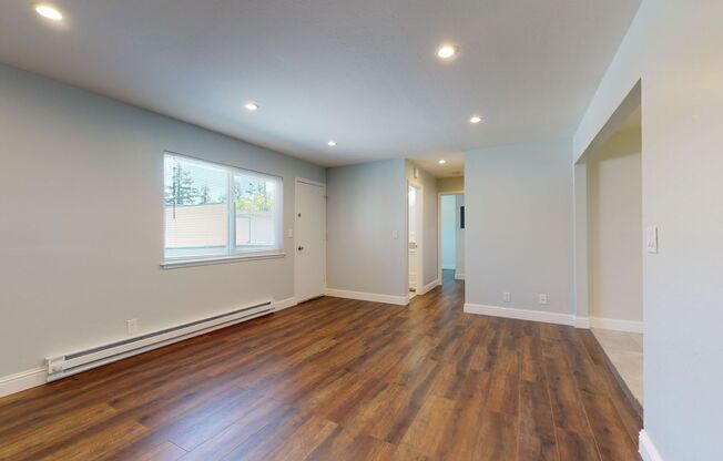 Fully remodeled large 2 bed/2 bath, in unit laundry, patio, walk to CalTrain, 80 WalkScore!