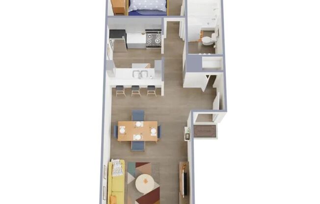 1 bed, 1 bath, 640 sqft, $1,350, Unit 241