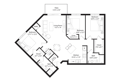 3 beds, 2 baths, 1,345 sqft, $1,918