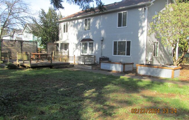 Tons of Space ! This remodeled 5 br + Office + Basement Apartment + 3-car Deep garages on 3.26 Acre !