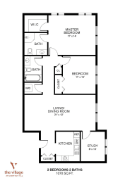 2 beds, 2 baths, 1,070 sqft, $2,089
