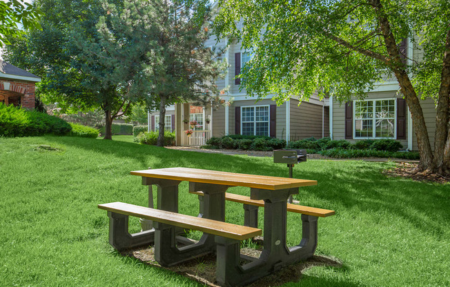 Garden area at Wynnewood Farms Apartments, Overland Park, Kansas