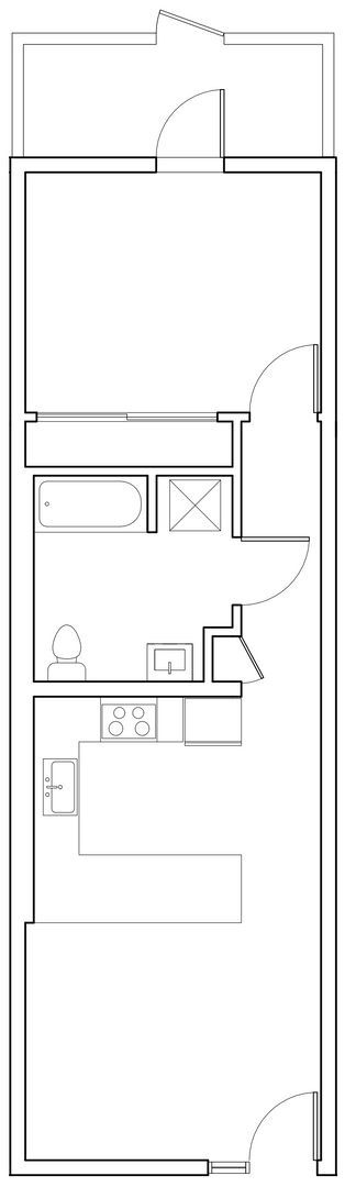 1 bed, 1 bath, 582 sqft, $2,295, Unit 304