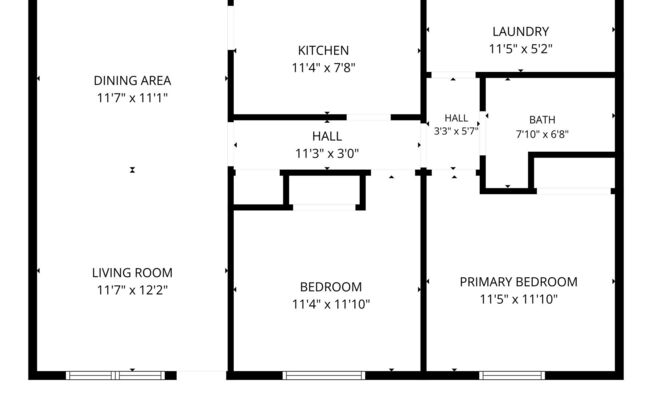 2 beds, 1 bath, 861 sqft, $1,239