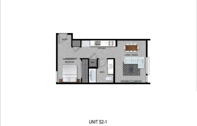 1 bed, 1 bath, 525 sqft, $2,125, Unit 401