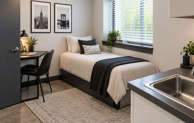 Studio, 1 bath, 196 sqft, $699, Unit 210 (MFTE)