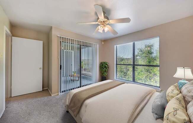 Bedroom with a large bed at Great Hills, Texas