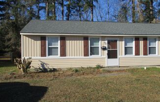 Charming two bedroom one bath duplex that is centrally located! Just minutes from area bases, shopping, restaurants, and beaches.The eat in kitchen makes for a quick setting of the table and clean up. All pets must be approved by the owner. No cats! Come